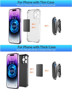 【2-Pack】 Magnetic Phone Holder for Car Dash【Strong Magnet】 Magnetic Car Phone Holder Mount 【4 Plate】 Phone Holders for Your Car Phone Mount for Car Dashboard Cell Phone Car Mount for iPhone Samsung