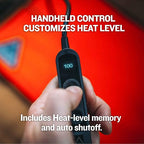 Backside 12-Volt Powered Heated Seat Pad, X-Large, Orange/Blue
