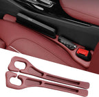 Car Seat Gap Filler 2-Pack, Universal Car Seat Gap Filler Organizer, Seat Gap Plug – Fills Gap Between Seat & Console (Red)