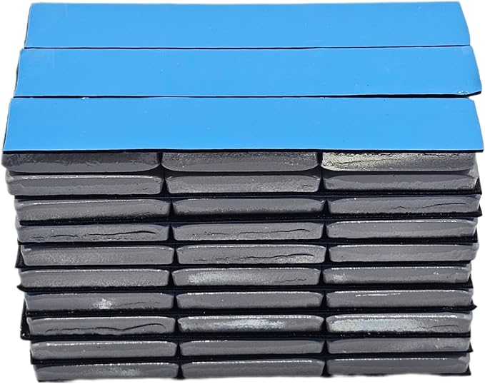 Stick On Wheel Weights - 1.00-Ounce, Grey Colored Coating, Blue Adhesive Tape - Professional Quality Tire Balancer Stickers - Durable Car, Vehicle, Automobile Accessories & Parts - Pack of 90