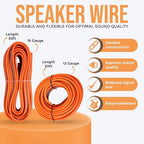 0 Gauge Dual Amplifier Wiring Kit, 3600W CCA Amp Install Kit for 2 Amplifiers – EA-PRMK0-DUAL