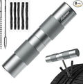 Compact Tire Repair Kit with Plugs Fix Punctures & Plug Flats with Ease - Capsule Style Flat Tire Puncture Repair Kit for Motorcycle, Car, ATV, UTV, Mountain Bike, Etc