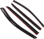 Outside Mount Window Vent Visors Rain Guards Compatible with Honda Odyssey 2005-2010 | Side Window Wind Deflectors Rain Shields | Black Tinted, 4 Pcs Set, BGWV-238