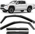 in-Channel Incredibly Durable Rain Guards for Nissan Frontier 2022-2026 Crew Cab, Original Window Deflectors, Vent Window Visors, Vent Deflector, 4 pcs. - 622102