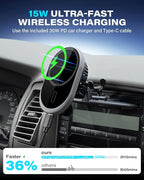 Qi2 15W CD Car Mount Charger for Magsafe, Strong Magnetic Phone Holder for CD Slot Charging, Fast Wireless Car Charger Mount Fit for iPhone 17 16 15 14 13 12 Pro Max Plus Mini (for Qi2 Charging)