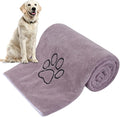 Dog Towel Super Absorbent Pet Bath Towel Microfiber Dog Drying Towel for Small, Medium, Large Dogs and Cats 30inch x 50inch Purple