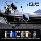 for Mag-Safe Car Mount Charger, Magnetic Phone Holder for Your Car Charger Dash Windshield Vent Magnetic Wireless Car Charger Mount for iPhone 17 16 15 14 13 12