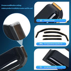 Durable Rain Guards for Toyota Tacoma Double Cab 2016 2017 2018 2019 2020 2021 2022 2023 Window Deflectors, Vent Window Visors, 4 Pieces