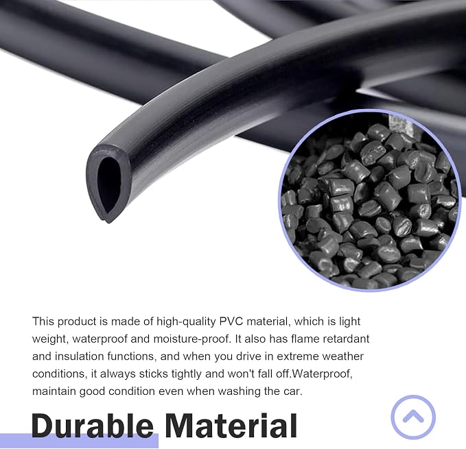 Car Door Edge Guard, 16.4 Ft U-shaped Anti-collision Protective Trim with Inner Grip Line, Flexible Cuttable Seal Strip for Door Hood Trunk, Self-adhesive Accessory for Cars (Transparent)
