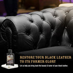 Leather Black Care -Premium Quality All In One Leather Cleaner, Conditioner, Waterproofer & Protectant - For your Car, Bike, Horse Tack, Home Decor and Other Leather Needs 32oz Bottle