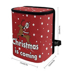 Mushroom Snail Flower Print Car Trash Can with Lid, Leak Proof Auto Trash Bag Hanging Vehicle Garbage Can Multipurpose Storage Container for Back Seat Road Trip