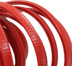 16.5 Ft Car Door Edge Guards, Red Rubber | Universal, Rubber U-Shaped Trim Protector, No Glue Required