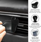 Car Interior Dust Brush, Soft Scratch Free Auto Detailing Brushes, Universal Vehicle Interior Cleaning Tool for Automotive Dashboard, Air Vents, Leather(Black)