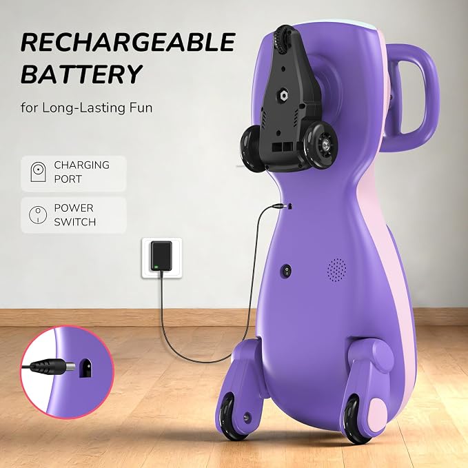 12V Electric Wiggle Car for Kids with Pedal, Display, Rechargeable Battery, LED Light, Bluetooth, Light-Up Wheels, Anti-Rollover, 2 Speeds, Ride on Toys, Birthday Gifts for Age 3+, 150Lbs