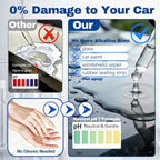 Oil Film Remover for Car Windshield - Glass Cleaner Spray Anti-Fog Rain Repellent - Removes Grease Silicone Water Spots Road Grime - Interior Exterior Windows (2, Fluid Ounces)
