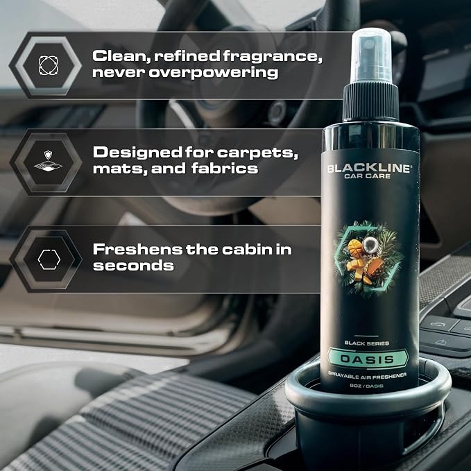 Oasis Car Air Freshener Spray, Premium Odor Eliminator for Cars, Trucks, RVs, SUV, or Home Use - 8 fl OZ - Air Freshener - Oasis Spray