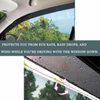Window Visors fit 08-16 Chrysler Town & Country, 08-20 Dodge Grand Caravan | Rain Guards, Window Deflectors, Vent Visor, Sun Shades, Window Shields, Dark Smoke, Car Accessories