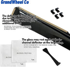 GrandWheel Window Deflectors Smoke Tinted in-Channel Side Window Vent Visor Deflectors Rain Guards Compatible with Lexus NX 2022-2026 - 4pcs. GW0819