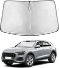 Windshield Sunshade Compatible for Audi Q8 2019-2024 2025 2026, Sun Visor for Front Windshield & Window Sun Shade Cover, UV Heat Blocker & Protector, Car Accessories