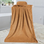 Microfiber Bath Towels, Bath Towel 4 Pack 30" x 60", Oversized, Soft, Super Absorbent and Fast Drying, Bathroom Towel Set for Sport, Fitness, Yoga, Beige