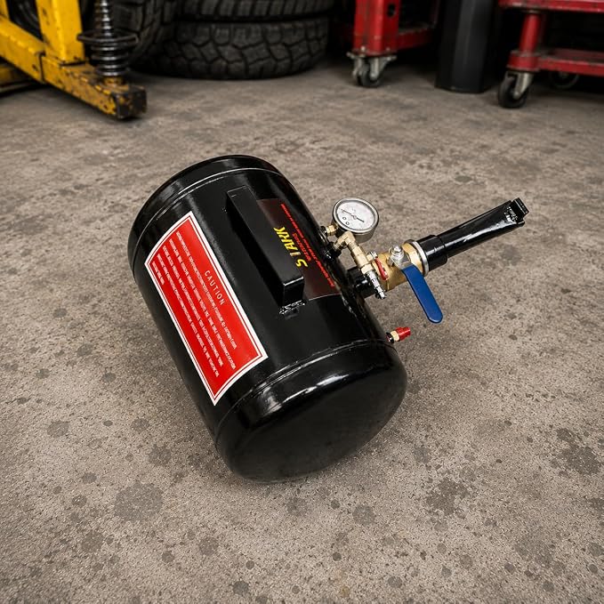 5-Gallons Bead Seater Tire Blaster Air Tire Bead Seater Blaster Seating Tire Inflator Car Truck Tractor Seating Tool with Pressure Gauge