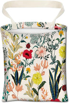 Car Trash Can, Cute Car Trash Bag, Hanging Car Organizer and Storage Bag, Trash Bin for Car Accessories, Vehicle, Travelling, Camping Cute Colorful Flowers