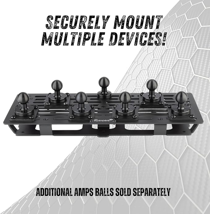 Bulletpoint RubiGrid Metal Dash Mount Phone Holder Multi-Device Mount Compatible with 2023+ Ford Super Duty (Spring-Loaded)