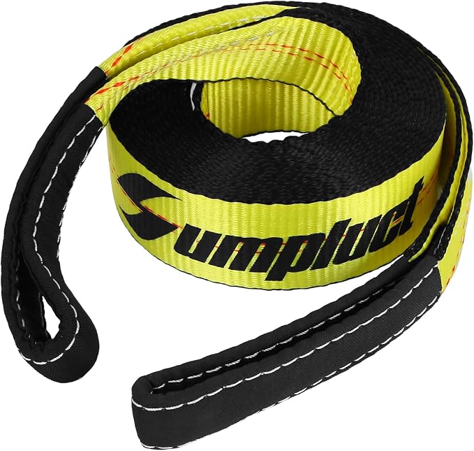 Tow Strap Heavy Duty 2" x 20 Ft,20,000 lbs Break Strength Reinforced Tree Saver Straps,Use for Emergency Towing Rope,Vehicles,Boats,Jet Ski,4x4 Off Road Tow Truck Camper Accessories Travel Essentials