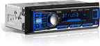 611UAB Car Stereo - Single Din, Bluetooth, No CD DVD Player, AM/FM Radio Receiver, Aux Input, USB