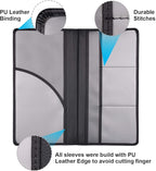 Car Registration and Insurance Holder with Magnetic Shut, Vehicle Glove Box Car Organizer, Men Women Interior Car Accessories for Cards, Essential Document, Driver License, Black