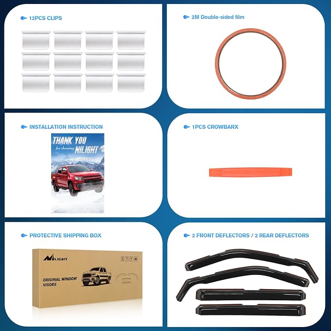 in Channel Window Deflectors for Ford Explorer 2011 2012 2013 2014 2015 2016 2017 2018 2019 Vent Window Visors,Rain Guards-4PCS