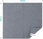 Orighty Grey Microfiber Cleaning Cloth, Microfiber Towels for Cars, Highly Absorbent Car Cleaning Supplies, Lint Free Cloths Clean Rags for Car Care, House, Kitchen, 12x11 inch, Pack of 24