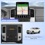 9.7’’ Vertical Screen Car Radio for Nissan Frontier/Xterra 2009-2014 with Wireless Carplay Android Auto, Car Stereo for Frontier in-Dash GPS Navigation, Bluetooth, WiFi, SWC, FM, Mic, Backup Camera