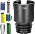 Cup Holder Expander for Car, Compatible with Hydro Flask 32/40oz, Yeti 24/30/36oz, Other Bottles in 18-40oz, Large Cup Holder Adapter Fits for Universal Vehicle, Silver Gray