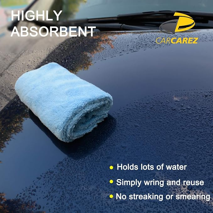 Microfiber Towels for Cars, Car Drying Wash Detailing Towel with Plush Edgeless Microfiber Cloth (Multi)