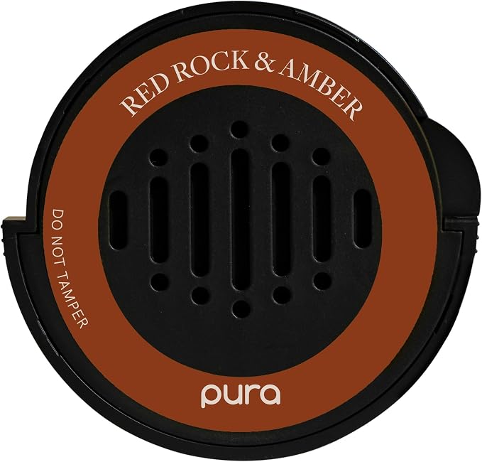 Car Scent Refill - Fragrance for Car Diffuser - Clean & Safe Luxury Diffuser Scent - Long-Lasting Fragrance for 30 Days of Aroma - Red Rock & Amber