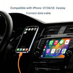 Orange iPhone 17/17E Car Carplay Cable for iPhone 17/16/15, 15/16/17 Pro Max 15 16 Plus Charging Cable, USB A to USB C Cord for iPad 10th Gen iPad Pro, Air 5th 4th Mini 6th Replacement Cord (6FT)