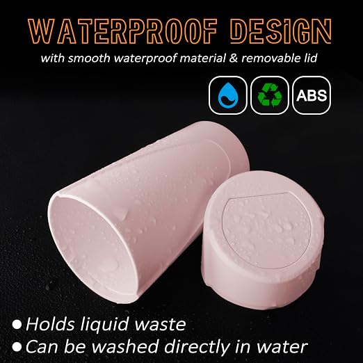 Car Trash Can with Lid, Leakproof Garbage Can with 40 Attached Trash Bags, Mini Essential Car Accessories for Interior for Car,SUV, Home, Office (Sakura Pink)