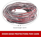 32.8Ft(10M) Car Door Edge Protector, Anti-Collision Auto Door Protective Strip U Shape Edge Trim, Self-Adhesive Automotive Doors Entry Guard Seal Protector for Most Vehicles (Clear)