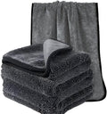 2-Pack 1200 GSM Car Drying Towels – Microfiber Towels for Cars (36" x 24"), Ultra-Absorbent, Streak-Free, Scratch-Free, No Water Spots, Double-Twist Pile & Edgeless Design