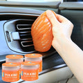 Car Cleaning Gel for Car Cleaning Putty Car Putty Auto Detailing Tools Car Slime Cleaner Dust Cleaning Gel for Car Interior Cleaner Car Accessories Keyboard Cleaner Orange, 4 Pack (160g Each)