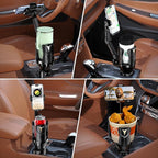 Phone Holders for Your Car, Adjustable Car Cup Holder Expander with Rubber Grip, Secure Hold, Multi-Scenario Use for Drivers, Commuters & Road Trips, Universal Fit for Up to 5.31'' Drinks/Mugs/Foods