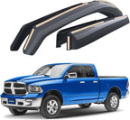 Goodyear Shatterproof in-Channel Window Deflectors for Trucks Dodge RAM 1500 2009-2018 Quad Cab, Rain Guards, Window Visors for Cars, Vent Deflector, Truck Accessories, 4 pcs- GY003421LPf