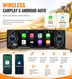 5.1" Single Din Bluetooth Car Stereo Wireless CarPlay Radio Android Auto | IPS Touchscreen, FM/AM/RDS radio, USB Type-C fast charging, 4×45W car audio, backup camera, fit most single din vehicles