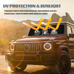 Funny Raccoon Car Window Sun Shield Respect Locals Wildlife Humor Front Window Sun Shade Blocks UV Rays Sun Visor Protector for Car Sedan Truck SUV Accessories 59" L x 31.5" W