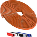 33FT(10M) Universal Car Door Edge Protector Guards, No-Glue Required Rubber Seal U Shape Automotive Door Entry Guard, Suitable for Most Cars, SUVs and Trucks (Orange)