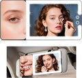 Car Sun Visor Vanity Mirror with Lights & 20X Magnification, Led Light up Makeup Mirror for Sun Visor, Rechargeable 3 Colors Dimming Light, Universal Accessories for Car SUV Truck