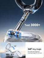 Vacuum Magnetic Car Phone Holder, Strongest Suction Cup 360° Adjustable Magsafe Car Phone Mount, Foldable Cell Phone Holders for Your Car for iPhone 16 Pro Max 15 14 13 12 Plus/Android