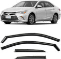 in-Channel Incredibly Durable Rain Guards for Toyota Camry 2015-2017, Original Window Deflectors, Vent Window Visors, Vent Deflector, 4 pcs. - 615306