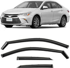 in-Channel Incredibly Durable Rain Guards for Toyota Camry 2015-2017, Original Window Deflectors, Vent Window Visors, Vent Deflector, 4 pcs. - 615306